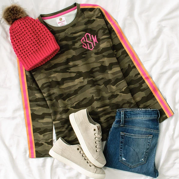 Monogrammed Striped Sleeve Shirt 2 Monogrammed Striped Sleeve Shirt - Image 2