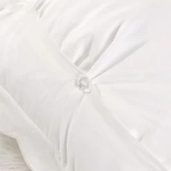 Monogrammed Pillow Sham -Fashion Clothing Store 8mV close up of button detail