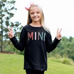 Mini Crewneck -Fashion Clothing Store 8ny charcoal youth mini crewneck