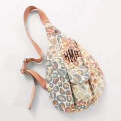 Monogrammed Sling Pack 13 Monogrammed Sling Pack -Fashion Clothing Store 99m studio shot of maple leopard sling pack