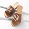 Monogrammed Slide Sandal Set