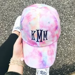 Monogrammed Baseball Hat 13 Monogrammed Baseball Hat -Fashion Clothing Store 9TO tie dye monogrammed baseball hat selfie