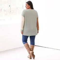 Monogrammed Leopard Sweatshirt -Fashion Clothing Store 9tM back of tunic leopard sweatshirt