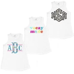 Monogrammed Poolside Tank Top