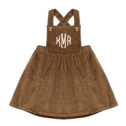 Monogrammed Kids Overall Dress
