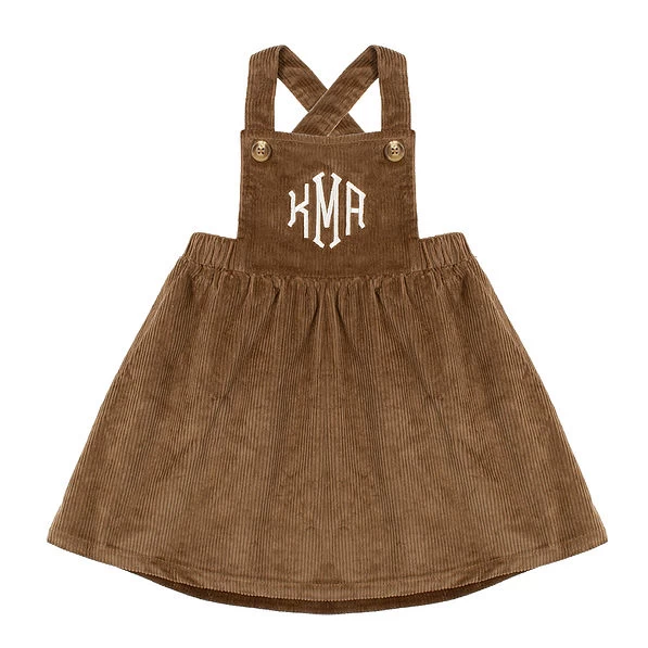 Monogrammed Kids Overall Dress 1 Monogrammed Kids Overall Dress