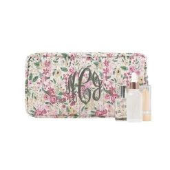 Monogrammed Quilted Cosmetic Case