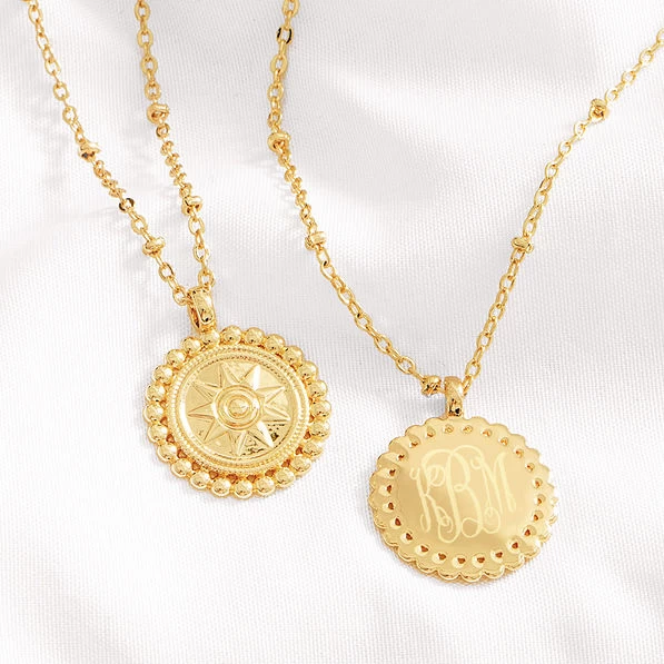 Monogrammed Sunshine Necklace 1 Monogrammed Sunshine Necklace