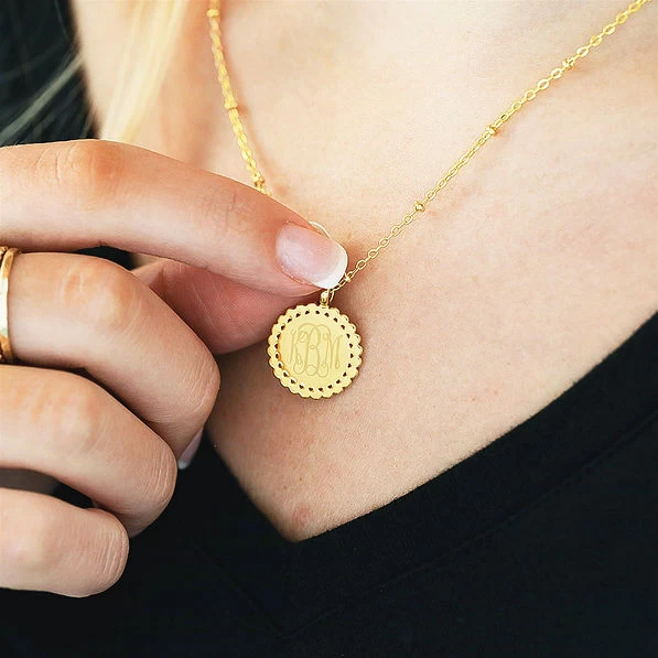 Monogrammed Sunshine Necklace 3 Monogrammed Sunshine Necklace - Image 3