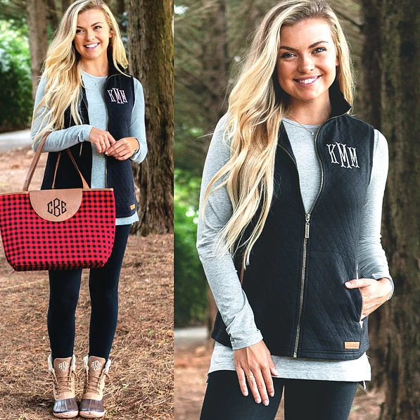 Monogrammed Quilted Vest 3 Monogrammed Quilted Vest - Image 3