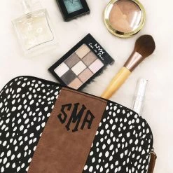 Monogrammed Dottie Cosmetic Case -Fashion Clothing Store BGw cosmetic bag with make up