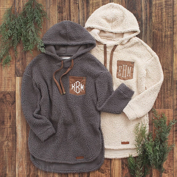 Monogrammed Sherpa Hoodie 2 Monogrammed Sherpa Hoodie - Image 2