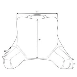 Monogrammed Lounge Pillow Cover -Fashion Clothing Store Bqg pillow measurement sketch