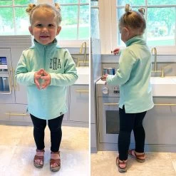 Monogrammed Kids Pullover Sweatshirt -Fashion Clothing Store C46 mint toddler pullover sweatshirt