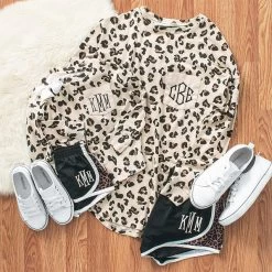 Monogrammed Kids Long Sleeve Shirt 19 Monogrammed Kids Long Sleeve Shirt -Fashion Clothing Store CDT leopard mom and me leopard outfits