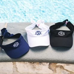 Monogrammed Visor 13 Monogrammed Visor -Fashion Clothing Store CdS monogrammed visors by the pool