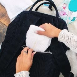 Monogrammed Quilted Diaper Backpack -Fashion Clothing Store DIN quilted diaper backpack pocket