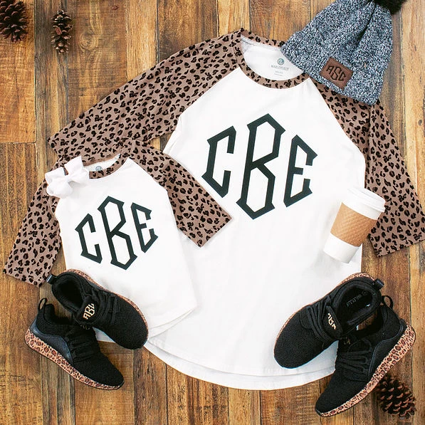 Monogrammed Kids Raglan Tunic 3 Monogrammed Kids Raglan Tunic - Image 3