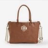 Monogrammed Laptop Tote Bag