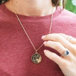Personalized Zodiac Necklace -Fashion Clothing Store DvM gold monogrammed zodiac necklace