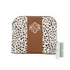 Monogrammed Spotted Cosmetic Bag