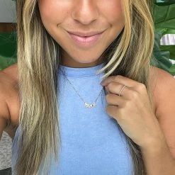 DIY Letter Necklace -Fashion Clothing Store Ecl diy charm necklace with name on neck