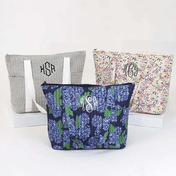 Personalized Quilted Tote Bag 2 Personalized Quilted Tote Bag - Image 2