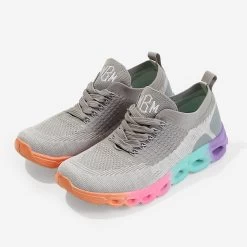 Monogrammed Scallop Sneakers