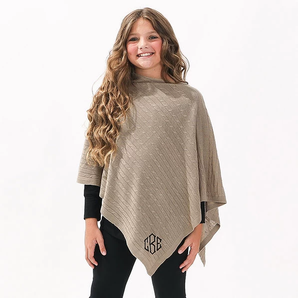 Monogrammed Kids Poncho 2 Monogrammed Kids Poncho - Image 2