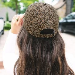 Initial Baseball Hat 8 Initial Baseball Hat -Fashion Clothing Store Fgm back of leopard adjustable baseball hat new
