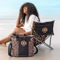 Personalized Cooler -Fashion Clothing Store G1Z cheetah beach chair and cooler