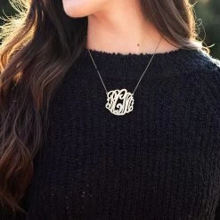 Monogrammed Signature Necklace 13 Monogrammed Signature Necklace -Fashion Clothing Store GEL gold script signature necklace