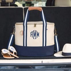 Personalized Canvas Cooler -Fashion Clothing Store GWh personalized canvas cooler in navy