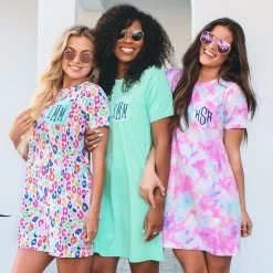 Monogrammed T-Shirt Dress 10 Monogrammed T-Shirt Dress -Fashion Clothing Store GZn monogrammed t shirt dresses trio2