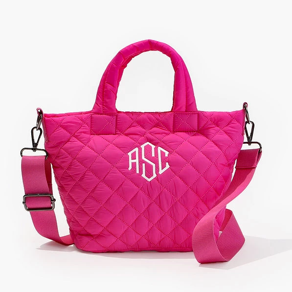 Monogrammed Diamond Quilted Crossbody 1 Monogrammed Diamond Quilted Crossbody