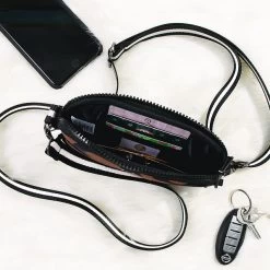 Monogrammed Neoprene Phone Crossbody -Fashion Clothing Store Gh0 inside card pockets of neoprene phone crossbody in leopard