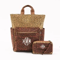 Monogrammed Commuter Backpack -Fashion Clothing Store GyT camel dottie commuter bag with monogrammed wristlet