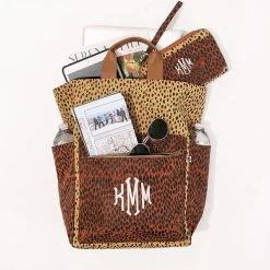 Monogrammed Commuter Backpack -Fashion Clothing Store GyT camel dottie leopard commuter monogrammed backpack with wristlet