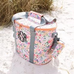 Bottle Opener Koolie -Fashion Clothing Store HGB koolie attached to monogrammed coral floral cooler