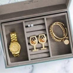 Happy Hour Earrings 7 Happy Hour Earrings -Fashion Clothing Store HVz happy hour earrings in gray jewelry box