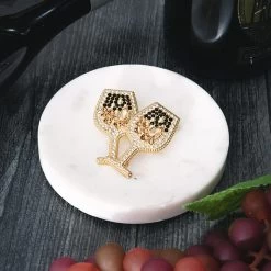 Happy Hour Earrings 6 Happy Hour Earrings -Fashion Clothing Store HVz happy hour earrings on marble disc with grapes