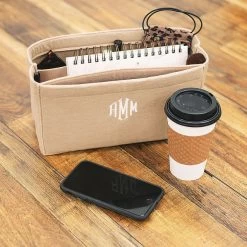 Monogrammed Tote Organizer 7 Monogrammed Tote Organizer -Fashion Clothing Store HZj monogrammed tote organizer with coffee