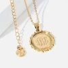 Monogrammed Medallion Necklace