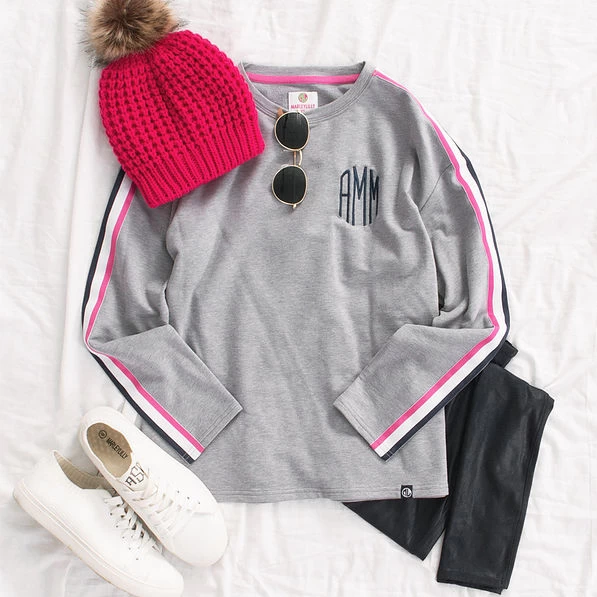 Monogrammed Striped Sleeve Shirt 5 Monogrammed Striped Sleeve Shirt - Image 5