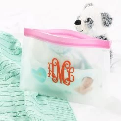 Monogrammed Airtight Dry Bag -Fashion Clothing Store HoM pink airtight dry bag with diapers