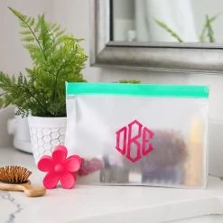 Monogrammed Airtight Dry Bag -Fashion Clothing Store HoM teal airtight dry bag with makeup