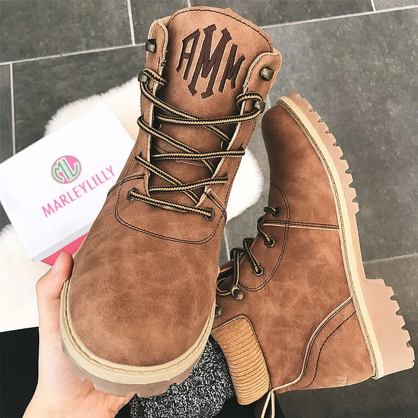 Monogrammed Hiking Boots 2 Monogrammed Hiking Boots - Image 2