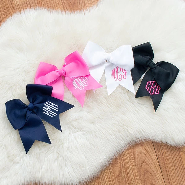 Monogrammed Girls Hair Bow 5 Monogrammed Girls Hair Bow - Image 5