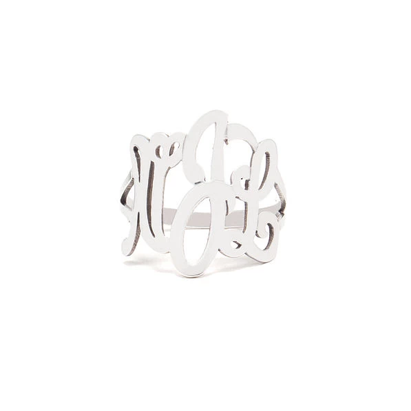 Monogrammed Cut Out Ring 1 Monogrammed Cut Out Ring
