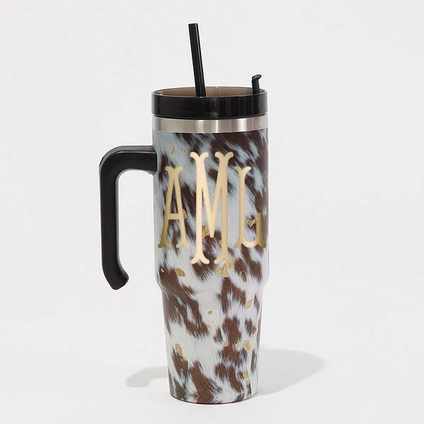 Monogrammed Travel Tumbler 1 Monogrammed Travel Tumbler